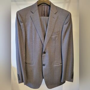 Men's Canali Dark Grey wool suit